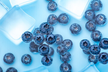 Fresh, plump blueberries