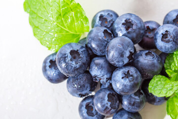 Fresh, plump blueberries