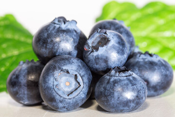 Fresh, plump blueberries