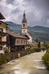 Fototapeta na wymiar Deutschland Bayern , Oberbayern , Berchtesgadener Land , Landschaft 