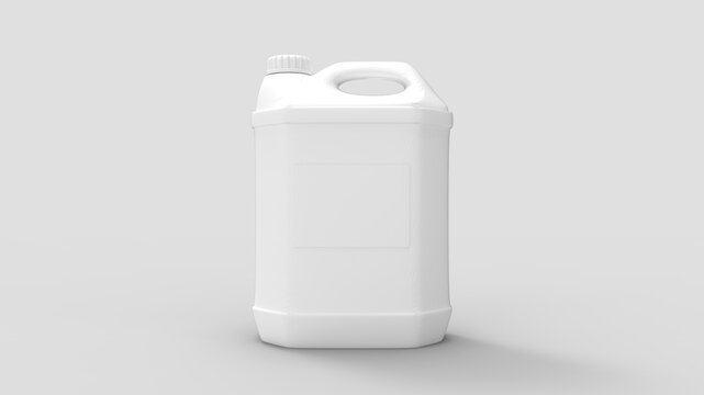 3d rendering of a fluid can canister packaging industrial isolated
