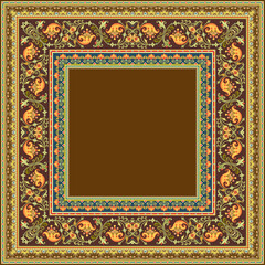 Vector decorative floral ethnic illustration