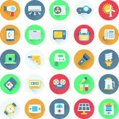 Science and Technology Colored Vector Icons 10