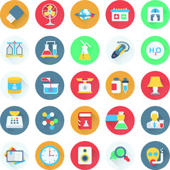 Science and Technology Colored Vector Icons 11