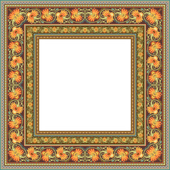 Vector decorative floral ethnic illustration