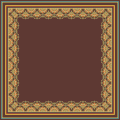 Vector decorative floral ethnic illustration