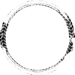 Vector Print Textured Tire Track . Design Element .Bike thread silhouette