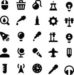 Science and Technology Glyph Icons 1