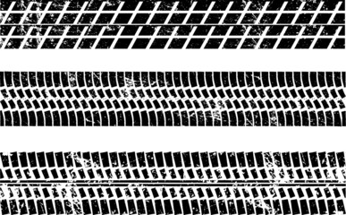 Vector Print Textured Tire Track . Design Element .Bike thread silhouette