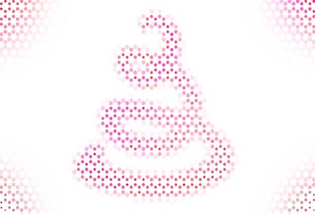 Light backdrop with dots.