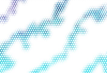 Fototapeta premium Light Red vector background with set of hexagons.