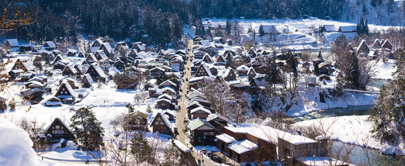 The villages of Shirakawago, Japan