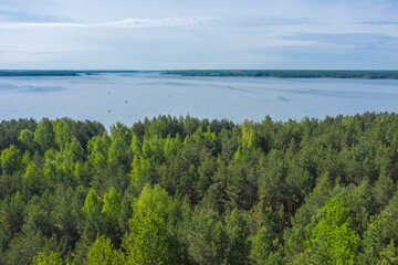 Fototapeta na wymiar Braslav lakes in Belarus.