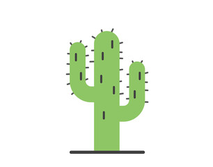 Cactus icon. Vector cactus plant icon. 