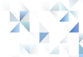 Light vector template with crystals, triangles.