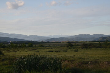 landscape with mountains