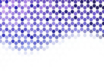 Light Blue, Green vector background with hexagons.