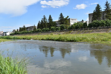 Fototapeta na wymiar river in the city