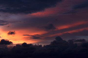 A dramatic sky.