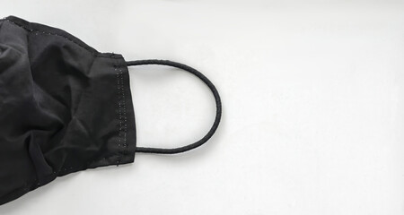 hygienic black mask to avoid coronavirus covid19