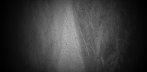 Old wall texture cement dark black gray  background abstract grey color design are light with white gradient background.