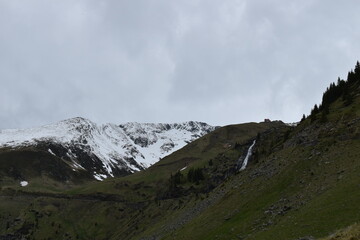 mountain landscape with clouds