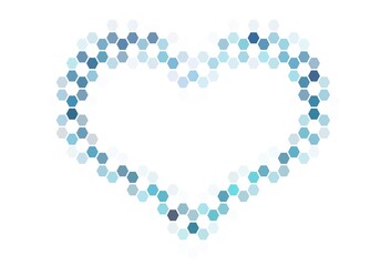 Light Red vector pattern with colorful hexagons.