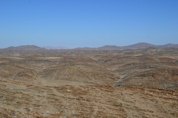 Fototapeta na wymiar Road tripping through the Namibian Desert