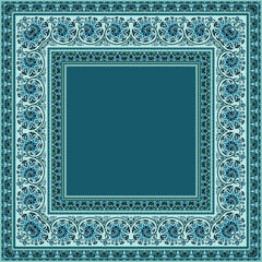 Vector abstract decorative floral ethnic ornamental illustration