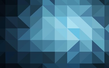 Dark BLUE vector polygon abstract backdrop. Polygonal abstract illustration with gradient. Pattern for a brand book's backdrop.