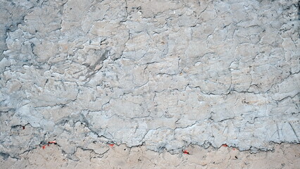 Fototapeta premium Building wall concrete surface. Crack. Background image for web design. 