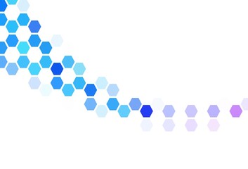 Light Red vector template in hexagonal style.