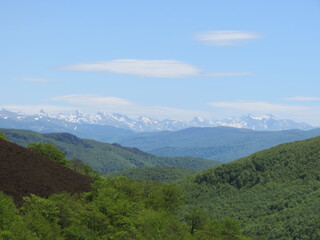 Fototapeta na wymiar Pyrenees mountain landscape