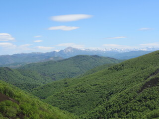 Fototapeta na wymiar Pyrenees mountain landscape