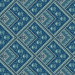 Vector nature patch pattern. Mosaic background