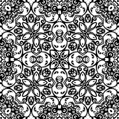 Vector ethnic hand drawn ornamental background.