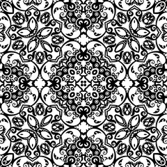 Vector ethnic hand drawn ornamental background.