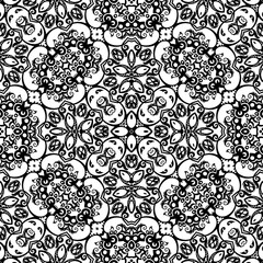 Vector ethnic hand drawn ornamental background.