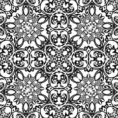 Vector ethnic hand drawn ornamental background.