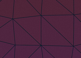 Fototapeta na wymiar Heather Purple color Abstract color Low-Polygones Generative Art background illustration