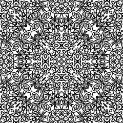 Vector ethnic hand drawn ornamental background.