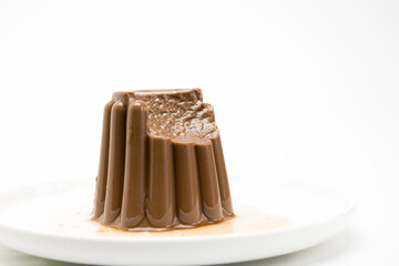 Flan de chocolate