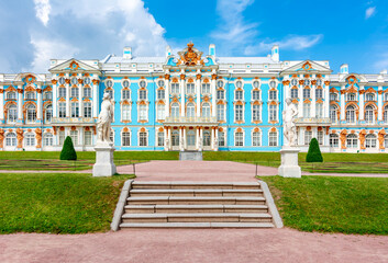 Catherine palace in Tsarskoe Selo (Pushkin), Saint Petersburg, Russia