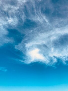 Blue sky with white clouds