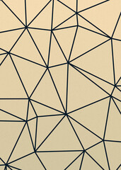 Light Gold color Abstract color Low-Polygones Generative Art background illustration
