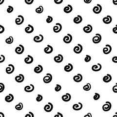 Seamless pattern with abstract shapes, vector illustration