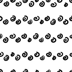 Seamless pattern with abstract shapes, vector illustration