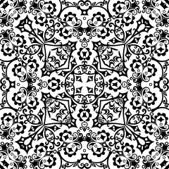 Fototapeta premium Vector ethnic hand drawn ornamental background.
