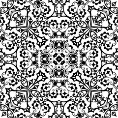 Vector ethnic hand drawn ornamental background.