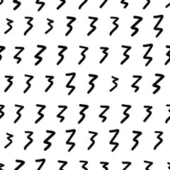 Seamless pattern with abstract shapes, vector illustration
